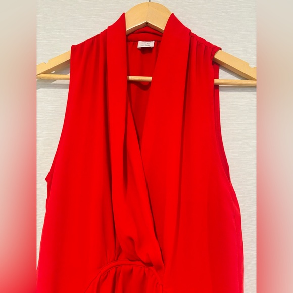 Wilfred Aritzia Sabine Faux Wrap Mini Dress Red - Picture 2 of 6